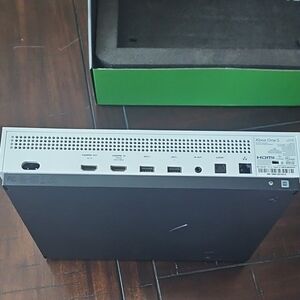 Xbox One S Console - White Top with Black Base